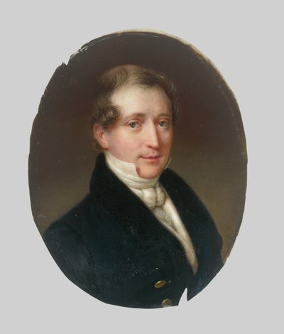 Portret mężczyzny w niebieskiej kurtce autorstwa Unbekannt
