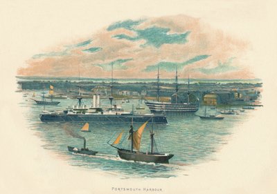 Port w Portsmouth, c1890 autorstwa Unbekannt