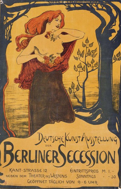 Plakat na wystawę Berlin Secession, ok. 1930 r. 1900 autorstwa Unbekannt