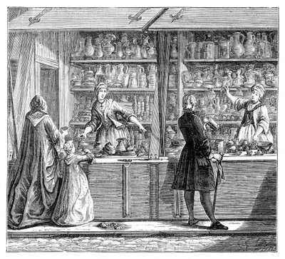 Sklep garncarski, 1885 autorstwa Unbekannt