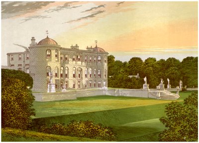 Powerscourt, hrabstwo Wicklow, Irlandia, siedziba wicehrabiego Powerscourt, c1880 autorstwa Unbekannt