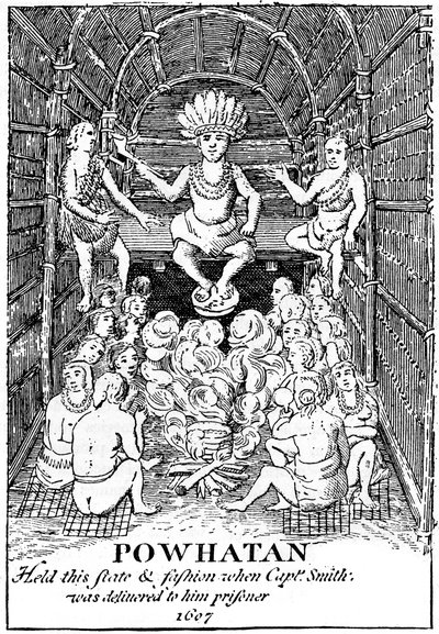 Stan Powhatan, 1607 c1880 autorstwa Unbekannt