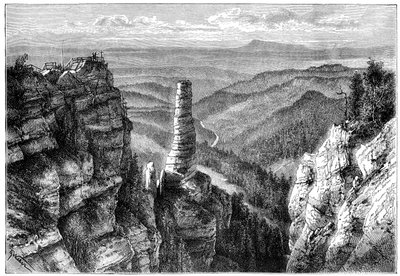 Prebischer Kogel, Szwajcaria Saksońska, 1879 autorstwa Unbekannt
