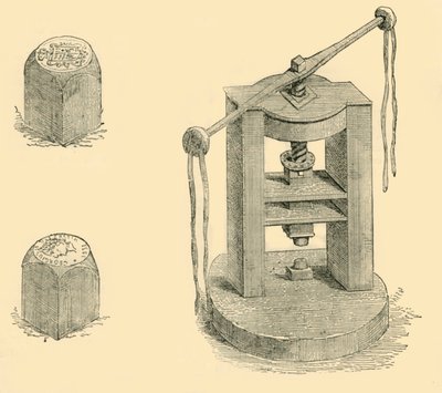 Prasa i matryce dawniej używane w mennicy, ok. 1872 r. autorstwa Unbekannt