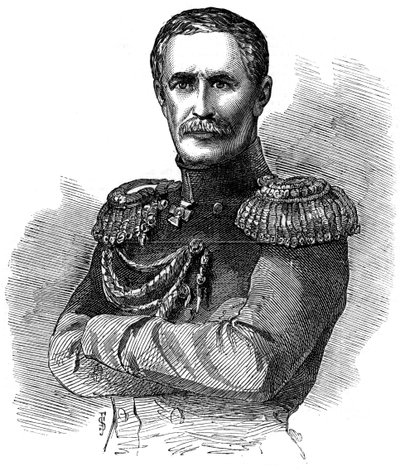 Książę Aleksander Siergiejewicz Mieńszikow, rosyjski dowódca wojskowy, 1853 autorstwa Unbekannt