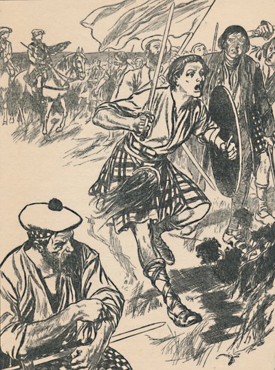 Książę Charlie w bitwie pod Culloden, c1907 autorstwa Unbekannt