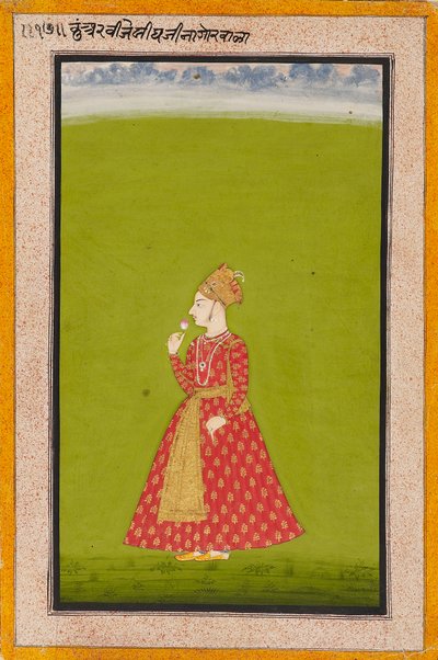 Książę Vijay Singh z Nagaur, syn Bakhat Singh, 1745 autorstwa Unbekannt