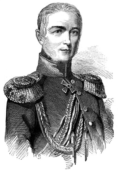 Książę Woronzow, rosyjski generał sił w Azji, 1853 autorstwa Unbekannt