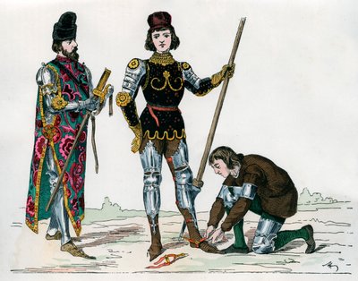 Książę, giermek i lokaj, XV wiek 1882-1884 autorstwa Unbekannt