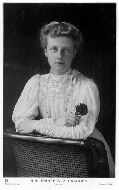 Księżniczka Aleksandra z Wielkiej Brytanii, c1910 autorstwa Unbekannt