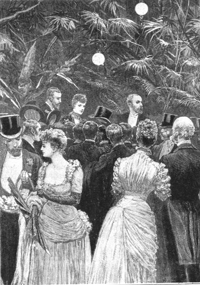 Księżniczka Aleksandra sprzedająca kwiaty na festynie zorganizowanym na rzecz londyńskich szpitali, 23 lipca 1884 roku, autorstwa Unbekannt