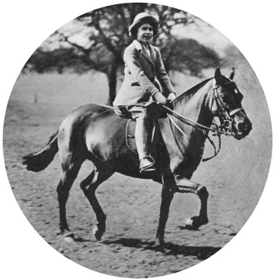 Księżniczka Elżbieta na koniu, Windsor Great Park, 1935, 1937 autorstwa Unbekannt