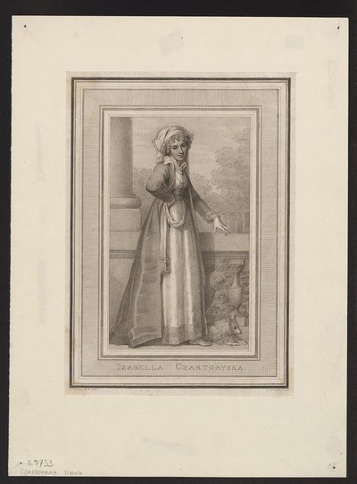 Księżna Izabela Czartoryska z hr. Fleming 1746-1835, XVIII w. autorstwa Unbekannt
