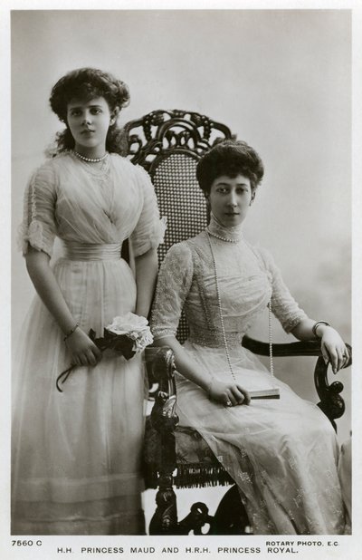 Księżniczka Maud i księżniczka Royal, c1907-c1910 autorstwa Unbekannt