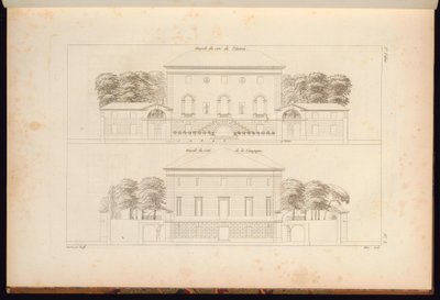 Druk, kolekcja architektury cywilnej ..., 1806–12 autorstwa Unbekannt