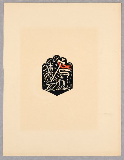 Druk, Winieta, Tablica X, Etiopia, czyli Christos, Madonna i święci, jak widziałem w iluminacjach starej teki etiopskiej Kodeksu, 1920 autorstwa Unbekannt