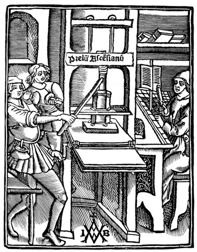 Prasa drukarska, 1511, 1893 autorstwa Unbekannt