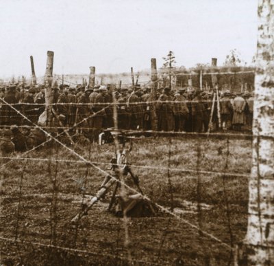 Więźniowie w Le Mort Homme, Dead Mans Hill, północna Francja, c1914-c1918 autorstwa Unbekannt