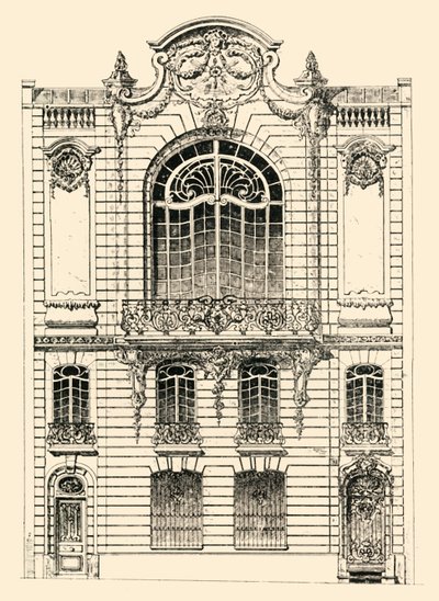 Prywatny dom w Paryżu, 1903 r. autorstwa Unbekannt