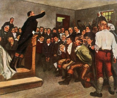 Profesor Steffens porywa słuchaczy do walki o wolność, 8 lutego 1813, 1936. autorstwa Unbekannt