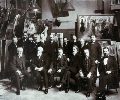 Profesorowie Rosyjskiej Akademii Sztuk, 1913 autorstwa Unbekannt