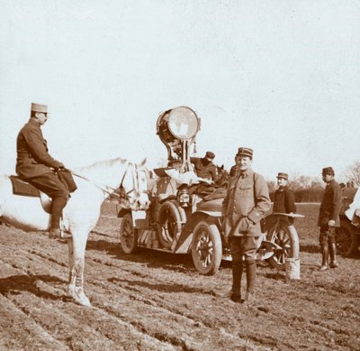 Projektor, Chalons, północna Francja, c1914-c1918. autorstwa Unbekannt
