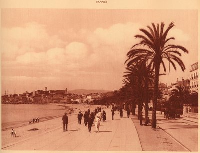 Promenade de la Croisette i Mont Chevalier, Cannes, 1930. autorstwa Unbekannt