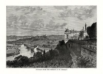 Perspektywa z tarasu w St Germain, Francja, 1879 autorstwa Unbekannt