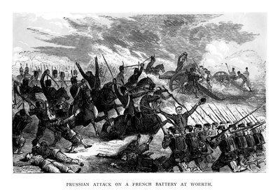Pruski atak na francuską baterię w Woerth, 1793, 1875 autorstwa Unbekannt