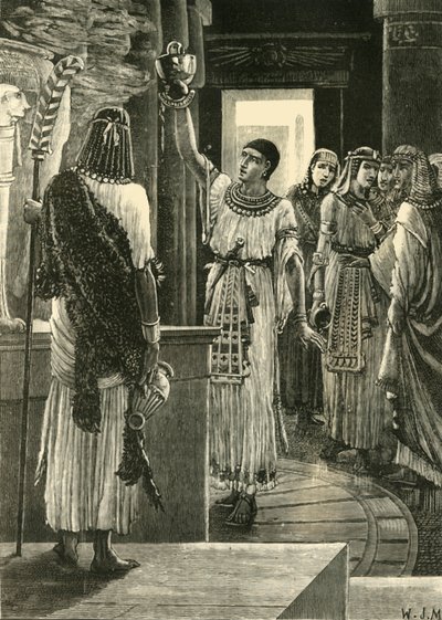 Psammetichus i brązowy hełm, 1890. autorstwa Unbekannt