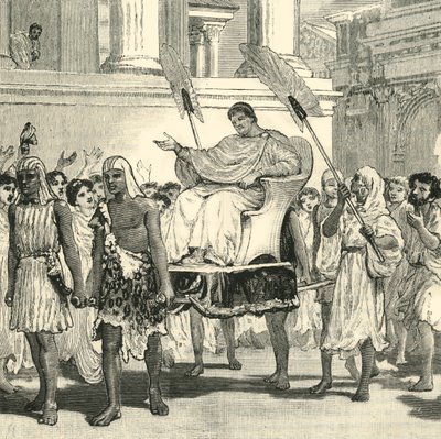 Publiczne radości z odzyskania Pompejusza, 1890. autorstwa Unbekannt