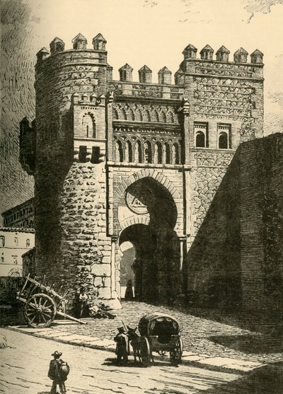 Puerta del Sol, Toledo, 1890. autorstwa Unbekannt