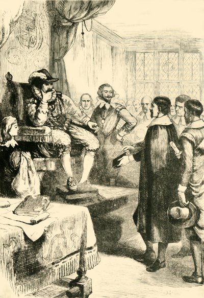 Purytanie przed Jakubem I, ok. 1600, 1890. autorstwa Unbekannt