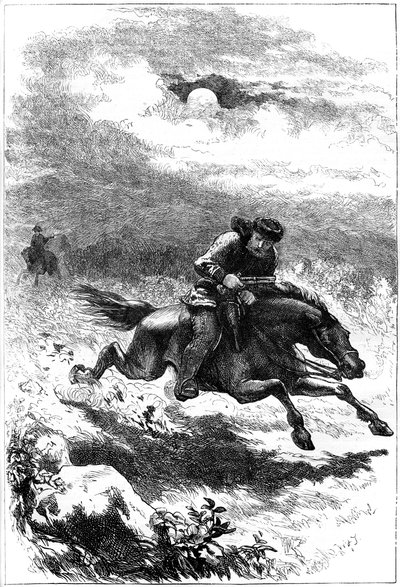 Pogoń za Paulem Revere, harcerzem, 1775 c1880 autorstwa Unbekannt