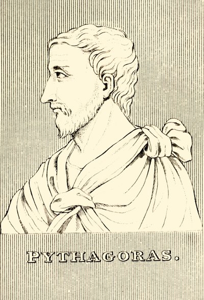 Pitagoras, ok. 570-c 495 pne, 1830. autorstwa Unbekannt