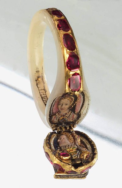 Pierścień królowej Elżbiety I, c. 1560 autorstwa Unbekannt