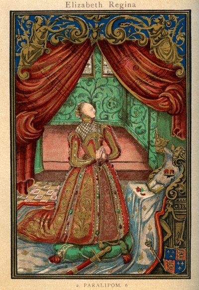 Królowa Elżbieta I na modlitwie, 1569, 1893 autorstwa Unbekannt
