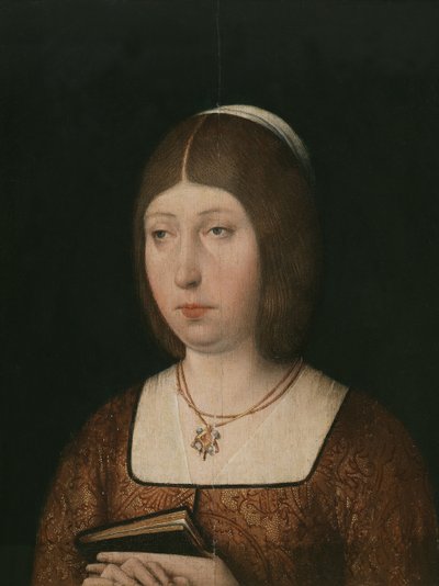 Królowa Izabela I Kastylii, c. 1490 autorstwa Unbekannt