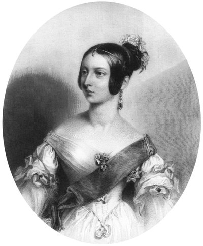 Królowa Wiktoria w młodości, ok. 1830 r. autorstwa Unbekannt