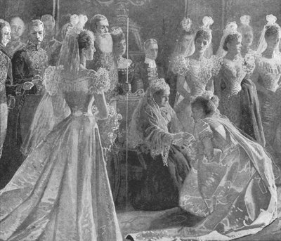 Diamentowy Jubileusz Królowej Wiktorii: Salon w Pałacu Buckingham, 11 maja 1897, 1901. autorstwa Unbekannt