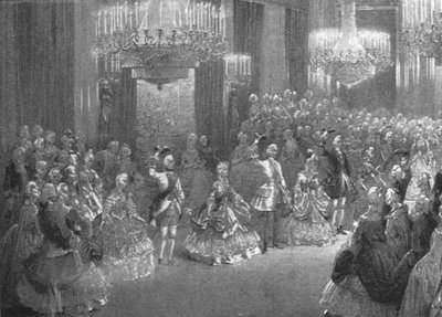 Gruziński bal kostiumowy królowej Wiktorii w Pałacu Buckingham, 6 stycznia 1845, 1901. autorstwa Unbekannt