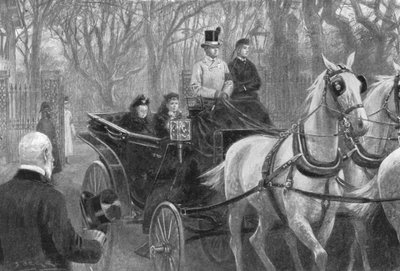 Ostatnia przejażdżka królowej Wiktorii, Osborne, 15 stycznia 1901 r. autorstwa Unbekannt