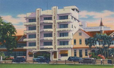 Queens Park Hotel, Port of Spain, Trynidad, B.W.I., ok. 1940, ok. 1940. autorstwa Unbekannt