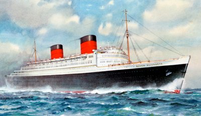 RMS Queen Elizabeth, liniowiec oceaniczny Cunard, XX wiek autorstwa Unbekannt