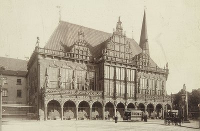 Ratusz w Bremie. około 1900 autorstwa Unbekannt