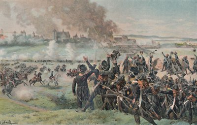 Ponowne pojawienie się Napoleona na polu przed Ratyzbonem, 1809, 1896. autorstwa Unbekannt