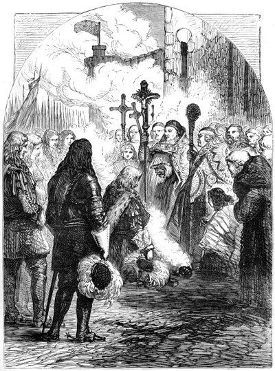 Recepcja Jakuba II w Dublinie, ok. 1689, XIX w. autorstwa Unbekannt