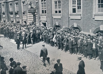 Rekruci czekają przed Centralnym Londyńskim Punktem Rekrutacyjnym, 1914 autorstwa Unbekannt