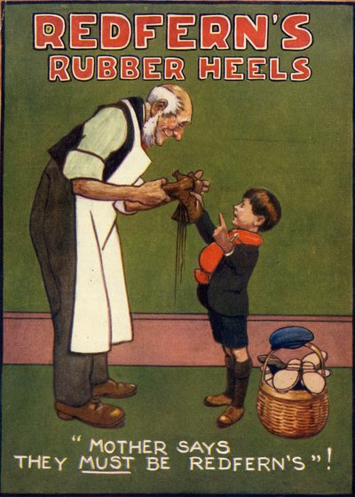 Gumowe obcasy Redferna, lata 1910 autorstwa Unbekannt
