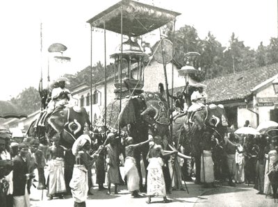 Procesja religijna, Kolombo, Cejlon, 1895. autorstwa Unbekannt